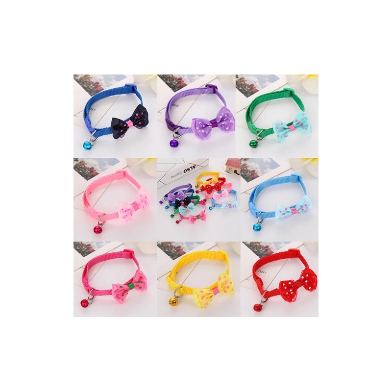 speedway Nylon Cat Cute Collar with Bell bow tie for
