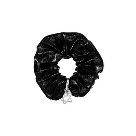 SENTIMENTS KREAM Sentiments No.370 Star Hair Scrunchy Black ONE SIZE / KREAM Sentiments No.370 Star Hair Scrunchy Black 센티멍 넘버 370 스타 헤어 스크런치 블랙 ONE SIZE