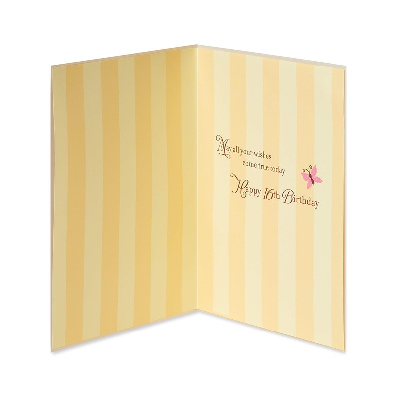 Papyrus Sweet 16 Birthday Card (Wishes Come True)