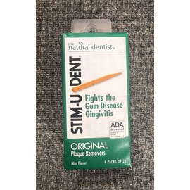 The Natural Dentist 2 Of The Natural Dentist Stim-U-Dent Original Plaque Removers, Mint 4 Pack Of 25