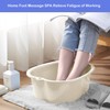 Foot Soaking Bath Basin: Plastic Foot Spa Basin for Soaking