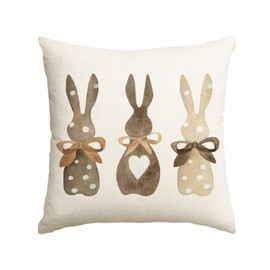 Artoid Mode DREI Hasen Ostern Kissenbezug, 45x45 cm Frühling Saisonnal Zierkissenbezug Cushion Cover Couch Wohnzimmer Deko