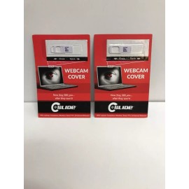 C-Slide Lot Of 2 C-Slide WebCam Cover for Laptops Computers Monitors Smart TVs Webcams
