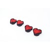 FD&D Multiple Use Shining Screw Cap, Red Heart Pattern with