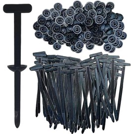 10Pcs Nylon Universal Cable Tie Buckle - Grip Auto Zip Ties Upgraded UV Resistant Automotive Zipper Clips,Self-Locking T Rivet Zip Ties,Snap-fit nylon fastening clip for car repairs