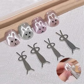 [SS62] Magnet maker on nails, 2 rabbit magnets, 2 types magnet maker - 02FRE / [에스에스62]손톱위 연출 자석메이커 토끼자석 2개입 2종 자석 메이커 - 02FRE