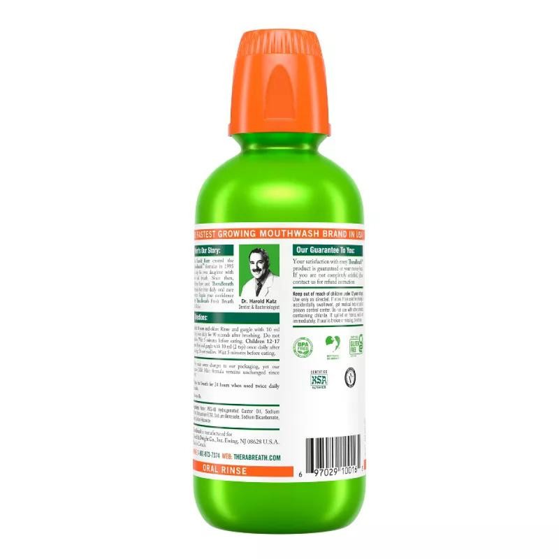 TheraBreath Fresh Breath Mouthwash - Mild Mint Oral - Size: