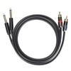 JORINDO Dual 6.35mm Male to Double RCA Male Cable Audio