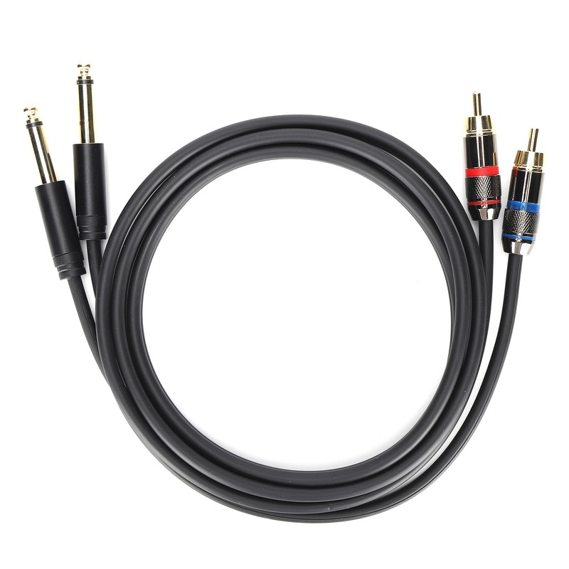 JORINDO Dual 6.35mm Male to Double RCA Male Cable Audio