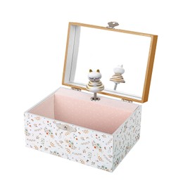Trousselier 6260120 Children's Cat Music Box with Music and Dancing Figure Music Box Jewellery Box