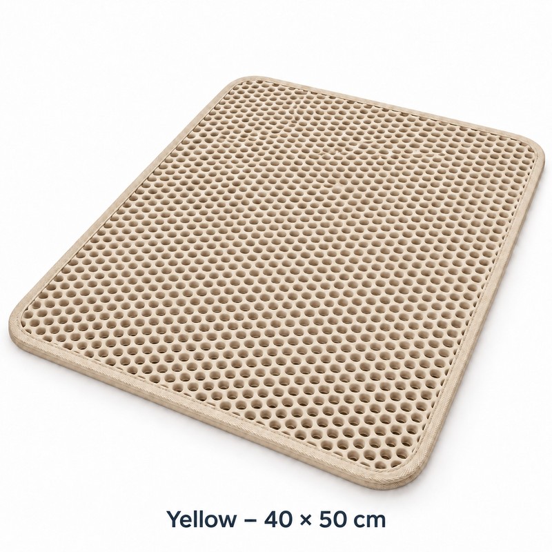 Double-Layer Cat Litter Mat for Indoor Cats – Waterproof Non-Slip