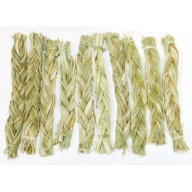 Sweet Grass Braids 4-5" Bulk for Positive Energy Smudging and Cleansing - 5 Braids