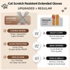 Ultra-Flexible Pet Handling Sleeves: 15.7” Kevlar Scratch-Resistant Gloves for Cat
