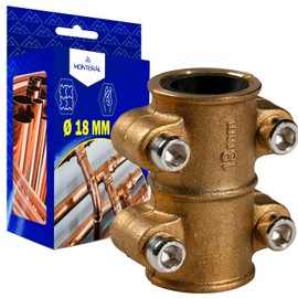 Sealing Clamp for Copper Pipe Diameter 18 mm Made of Brass MONTERAL