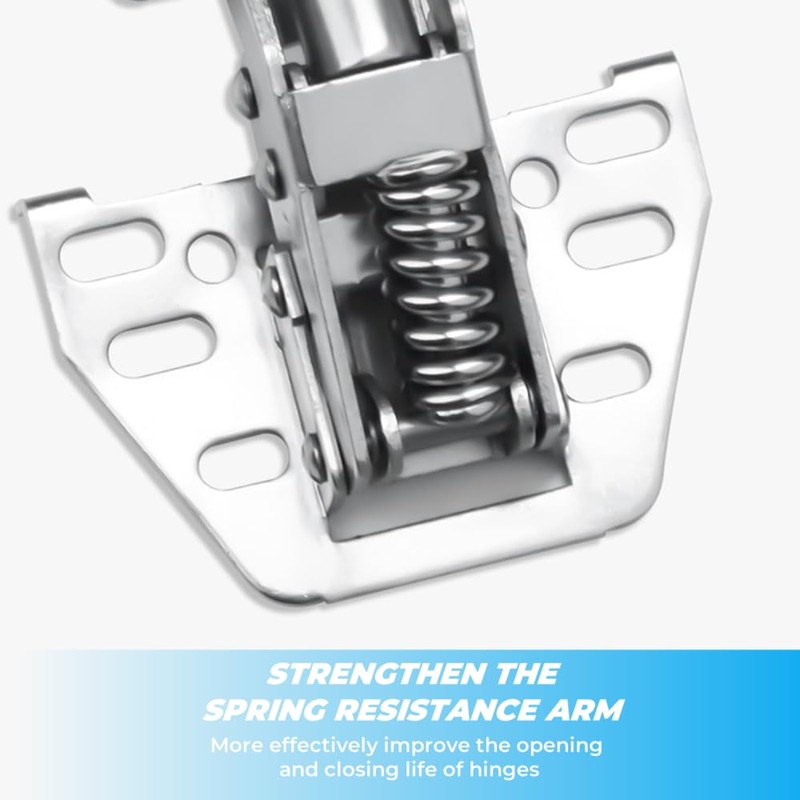 XINHAITC 2 Pcs Cabinet Lid Support Hinges Swing Up Flap