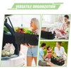 FUNNy elf Passenger Seat Organizer, Collapsible Car Storage with Partitions
