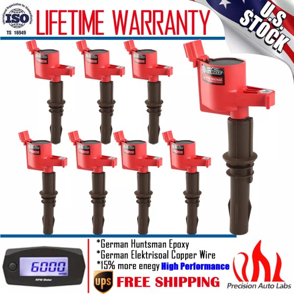 Precision Auto Labs Brown Boots Ignition Coils For Ford F150