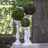 Weddingstar Shabby Chic Spindle White Candle Holder Set, 10 1/2'',