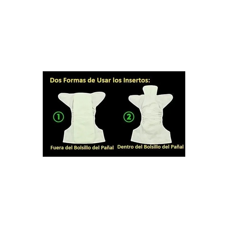 Pañales Ecológicos 5 Unid Y 7 Inser. Lisos O Estampados