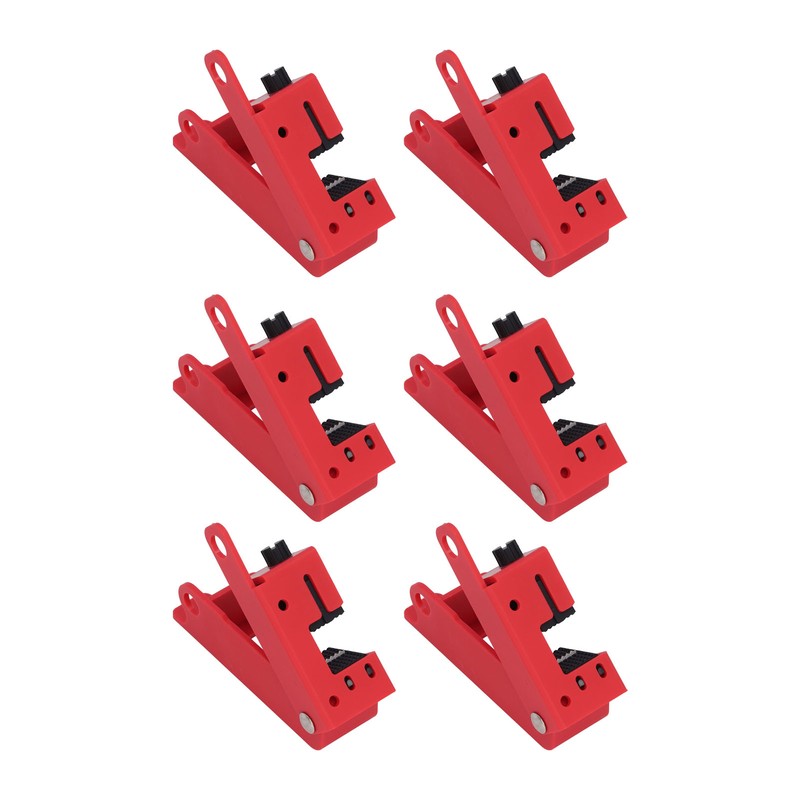 6Pcs Circuit Breaker Lockout Bundle Grip Style Standard Lock Tag