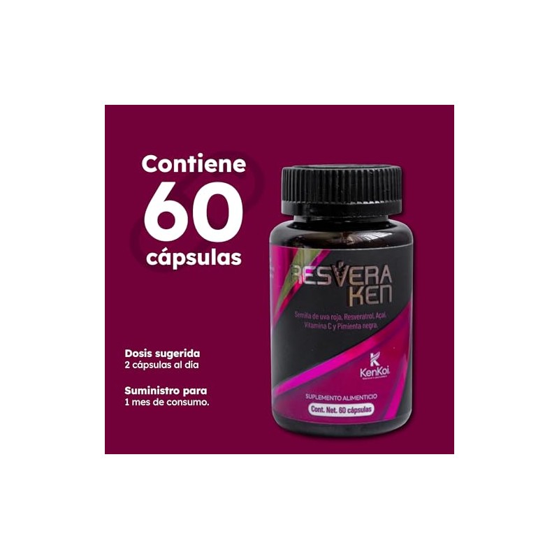 Resveraken - Semilla Uva Roja Resveratrol Aai Resveraken Kenkoi 1
