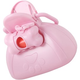 Porta Bolsas de Basura Portátil Rosa de Plástico para Perros Color Aleatorio