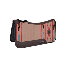 Reinsman APEX Ranahan Tacky Too Soft Breathable Non-Slip Shock-Absorbing Fleece-Lined Moisture-Wicking Contoured Back Protection Horse Riding Saddle Pad, Cream