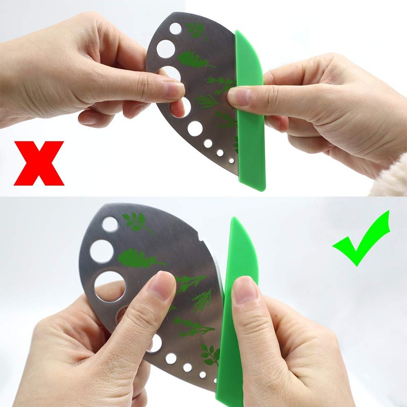 Pack of 3 Stainless Steel Herb Cutter Wire Stripper 9