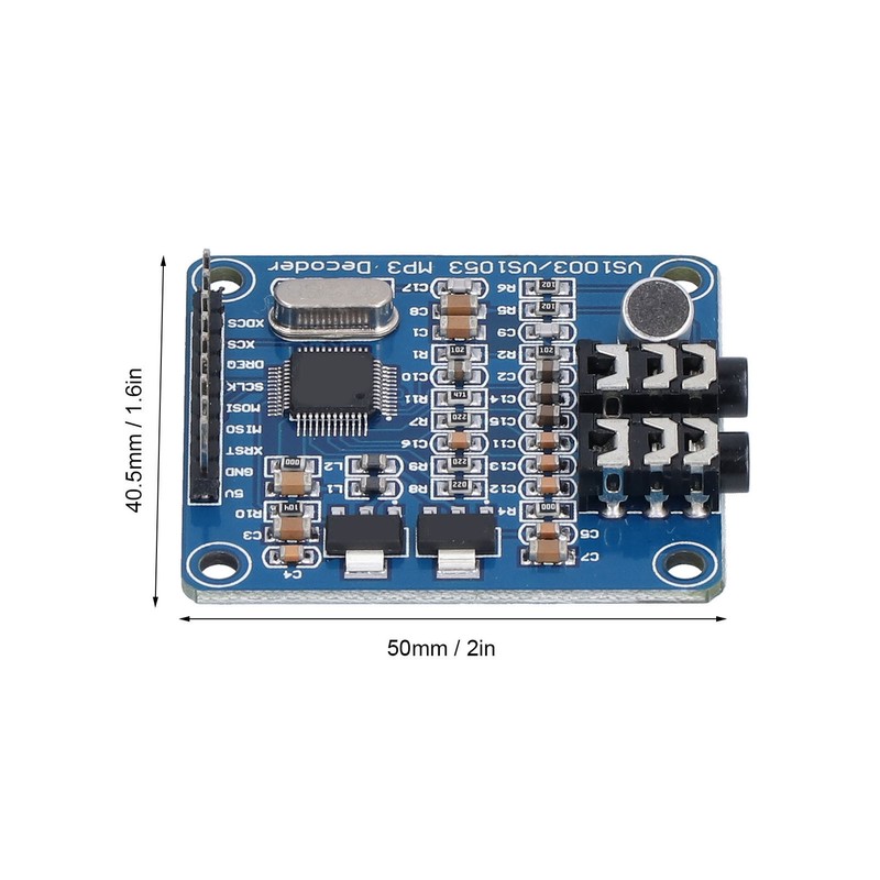 MP3 Decoder Module Decoding Board STM32 Microcontroller Development Accessory VS1003B