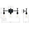 Onesto Lighting Paris Modern Black Bathroom Wall Light Fixtures Over