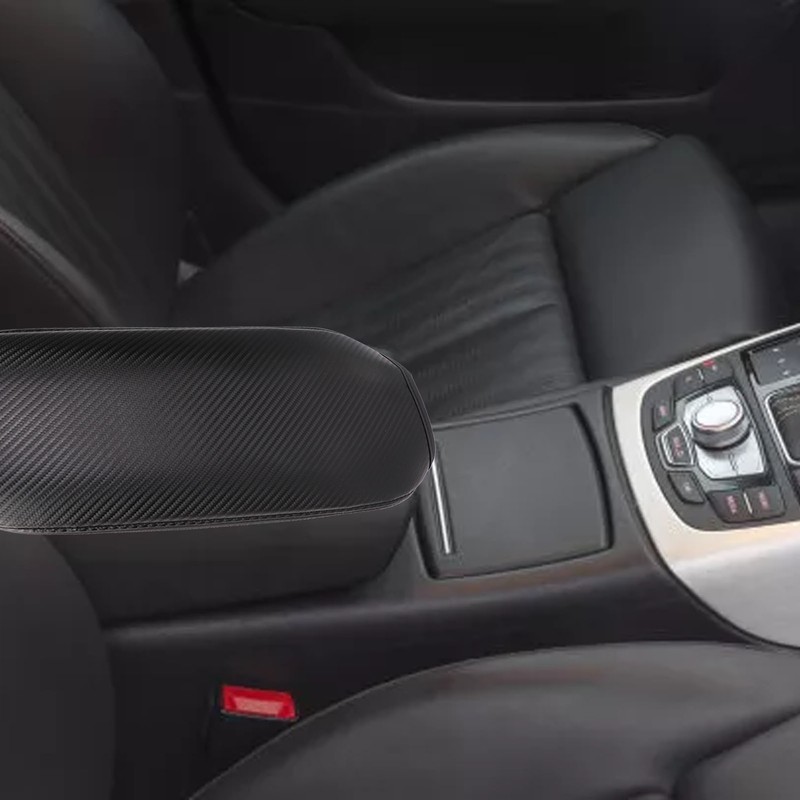 Center Console Armrest Box Cover Artificial Leather Replacement for Outlander
