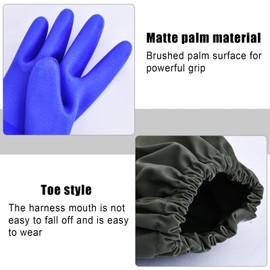Chstarina Pond Gloves, 70 cm Long Pond Care Gloves, Resistant to Acids and Alkali Work Gloves, PU Waterproof Gloves, Fishing Gloves