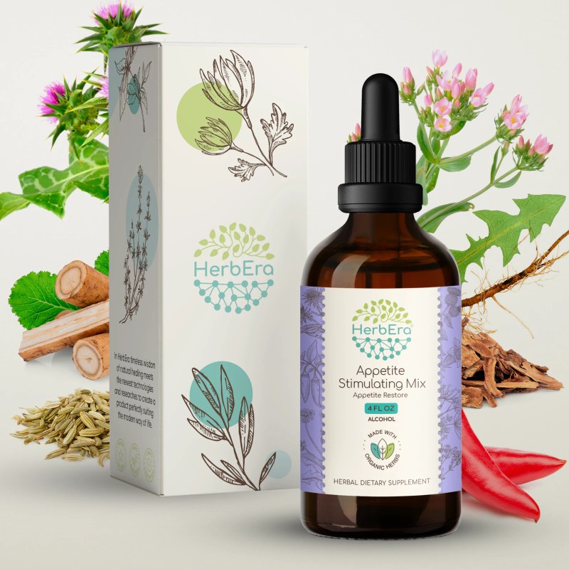 HerbEra Appetite Stimulating Mix Tincture. Appetite Restore - 4 fl