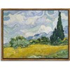 Wheat Field with Cypresses by Van Gogh Famous Oil Paintings