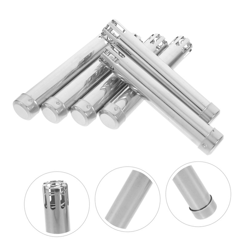 Beavorty 6pcs Moxa Stick Stainless Steel Moxa Stick Holder Easy