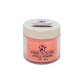 5Star Beauty Bar Glowin' in the Dark Acrylic Powder - Nail Powder for Pop Color and Glowing Effects (Miami Vice, 1 Oz)