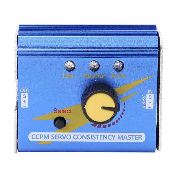 Akozon ESC Servo Tester, 3CH CCPM Consistency Master Checker Tester RC Motor Servo Tester For RC Planes & Helicopters Cars