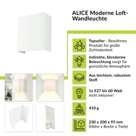 Elegant E27 60 Watt B20 cm Wall Lamp Made of Modern Fabric, 2A2C328856