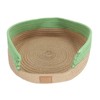 Round Cat Bed Cotton Rope Woven Basket Multipurpose Sleeping Scratching