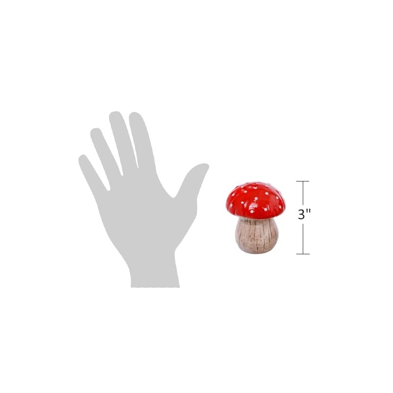 The Bridge Collection Ceramic Mushroom Salt and Pepper Shaker Set