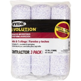 Hyde 47301 9" E-Volution 100% Lint Free Micro-Fiber Roller Cvr-1/2" Nap (3-Pack) 10ct. Case
