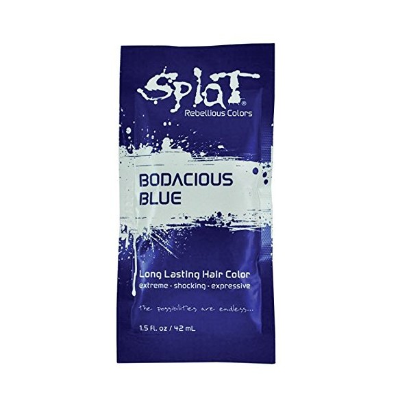 SPLAT Splat Hair Color 1.5 Oz Individual Packs Bodacious Blue