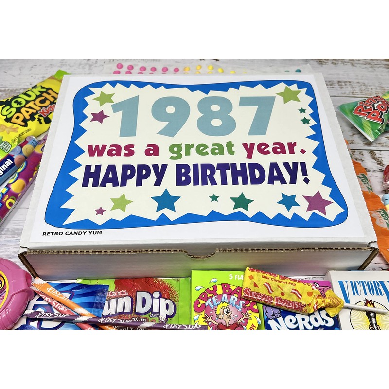 RETRO CANDY YUM ~ 1987 38th Birthday Gift Box Retro