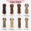 S-noilite Wrap Around Wavy Ponytail Extensions 17 Inch Long Curly