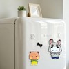 16PCS Bubuuu and Duduuu Acrylic Fridge Magnets, Detachable Magnetic Dress