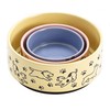 Bico Paw Blue Ceramic 14oz Pet Bowl, for Small Size