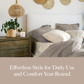 Jennifer Adams Lux Collection Sheet Set, 3-Piece Microfiber Sheets & Pillowcases - Ultra-Soft, Breathable and Wrinkle-Resistant for Twin XL Size Bed (Twin XL, Ivory)