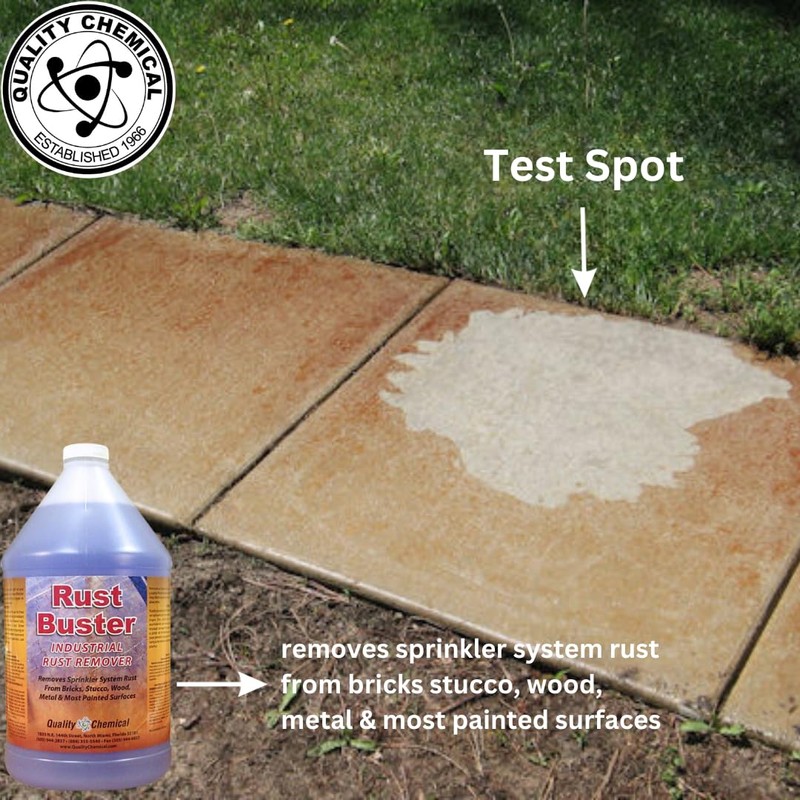 Quality Chemical's Rust Buster Stain Remover/Rust Reformer/Rust Neutralizer for Metal/Metal