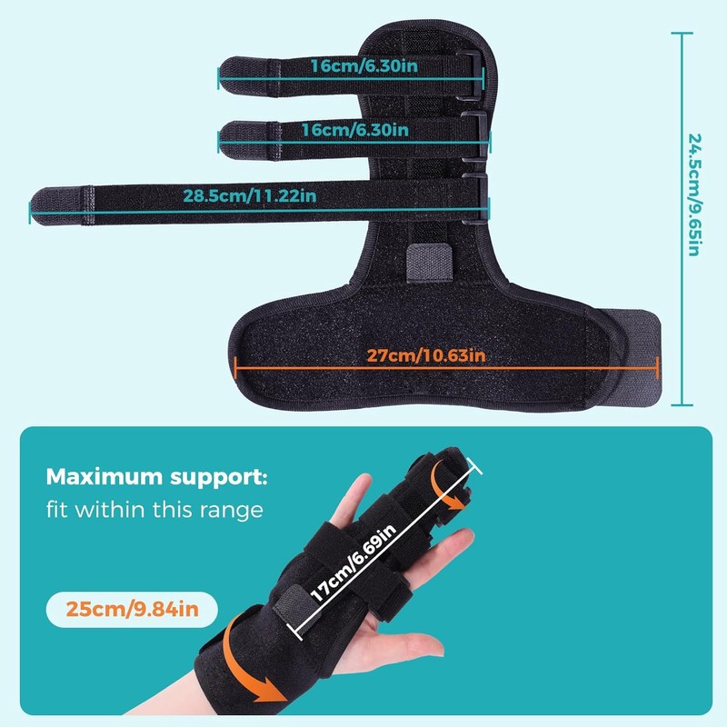 Trigger Finger Splint, Finger Brace for Middle, Index, Pinky, or