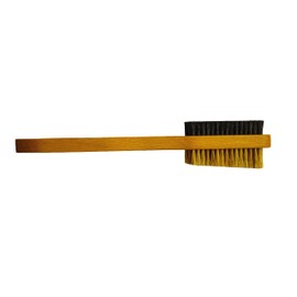 A Double Brush - Two Sided, Natural boar's Hair Climbing Handle with Beech Wood Handle